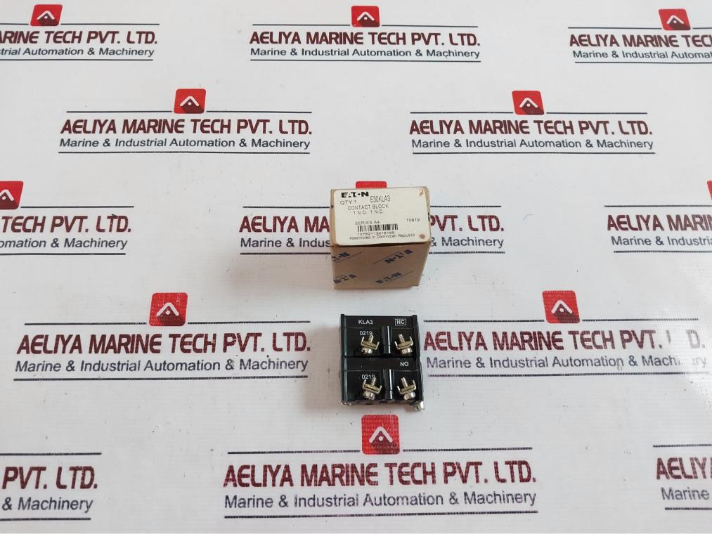 Lot of 2X Eaton Cutler Hammer E30KLA3 Contact Block Series A4 T0819
