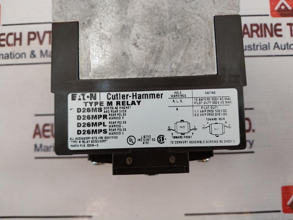 Eaton D26M-2 D26Mb,D26Mpr,D26Mpl,D26Mps M Relay
