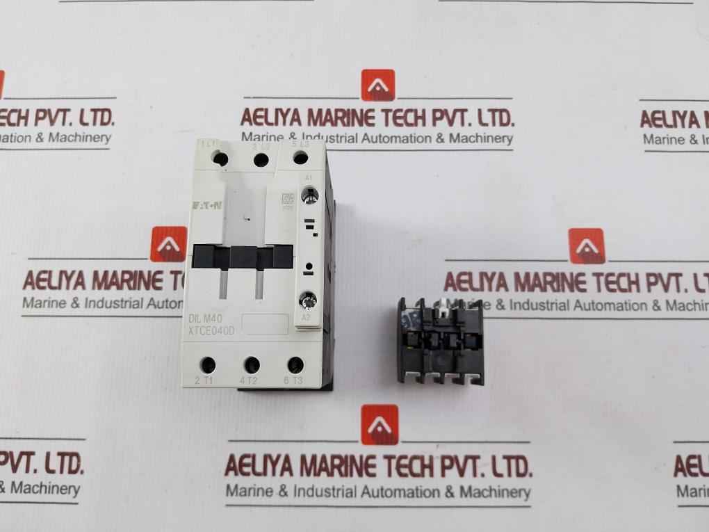 Eaton Dil M40 Moeller 3-pole Power Contactor With Auxiliary Contact Block 8000V