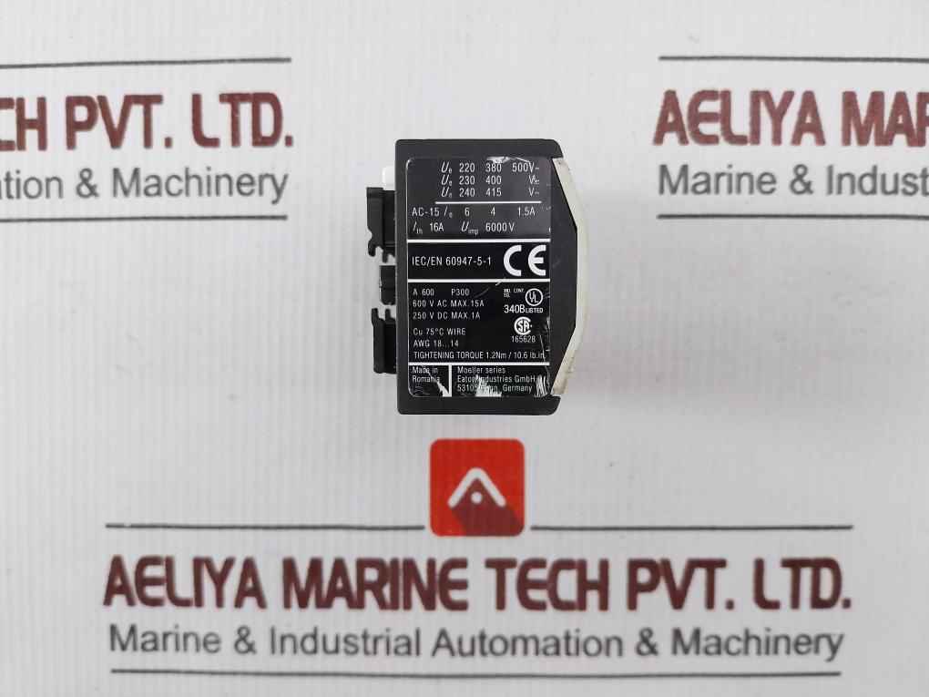 Eaton Dil M40 Moeller 3-pole Power Contactor With Auxiliary Contact Block 8000V