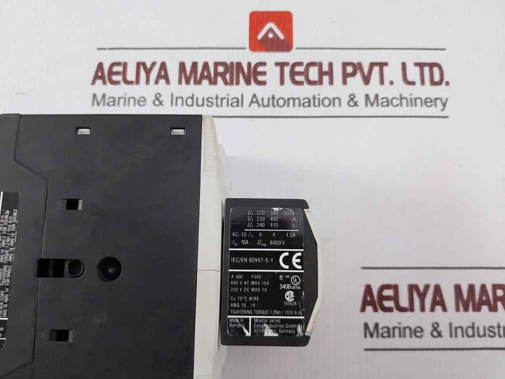 Eaton Dil M40 Moeller 3-pole Power Contactor With Auxiliary Contact Block 8000V