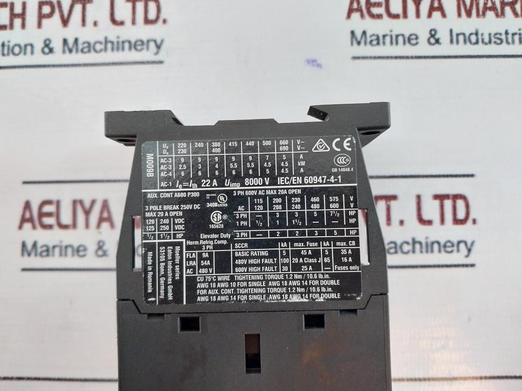 Eaton Dil M9-10 Power Contactor 230V 50Hz/240V 60Hz