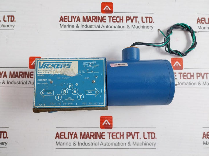 Eaton Directional Control Valve  Dg4V4-012A-m-x2-er4-10, 120Vac/60Hz