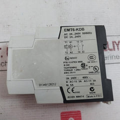 Eaton Emt6-kdb Thermistor Overload Relay 2730-0045.0001 Ac/Dc 24-240V 50/60Hz 6A