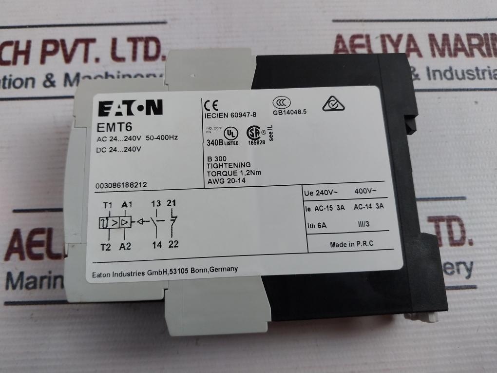 Eaton Emt6 Thermistor Overload Relay Ac 24-240V 50-400Hz