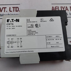 Eaton Emt6 Thermistor Overload Relay Ac 24-240V 50-400Hz