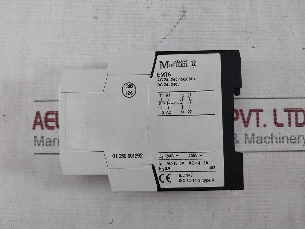 Eaton Emt6 Thermistor Overload Relay Ac24-240V 50/60Hz Il03407100Z