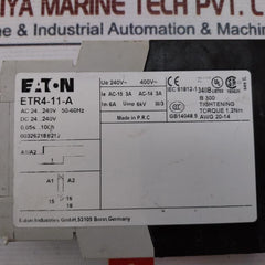 Eaton Etr4-11-a Timing Relay