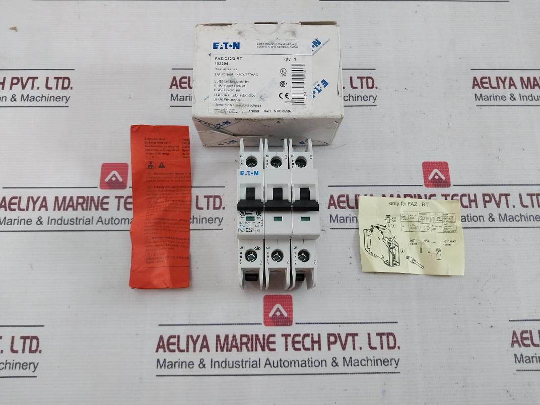 Eaton Faz-c32/3-rt Miniature Circuit Breaker 32A 440V 50/60Hz