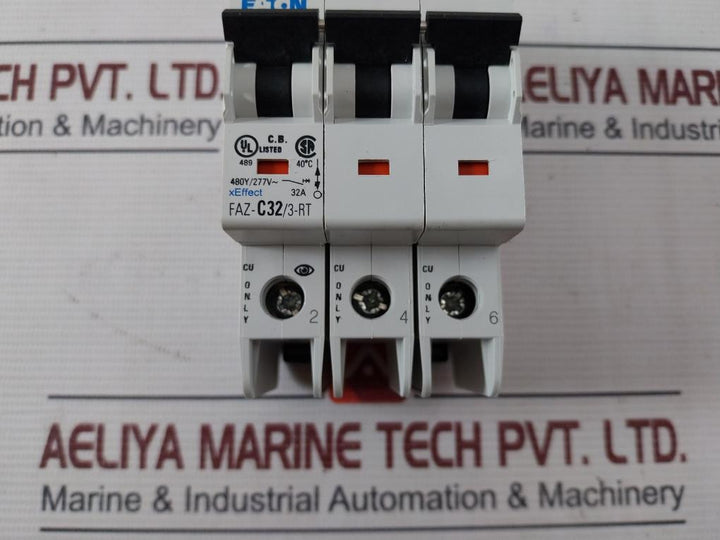 Eaton Faz-c32/3-rt Miniature Circuit Breaker Ul489 3 Pole 440V 50/60Hz 32A 4Kv