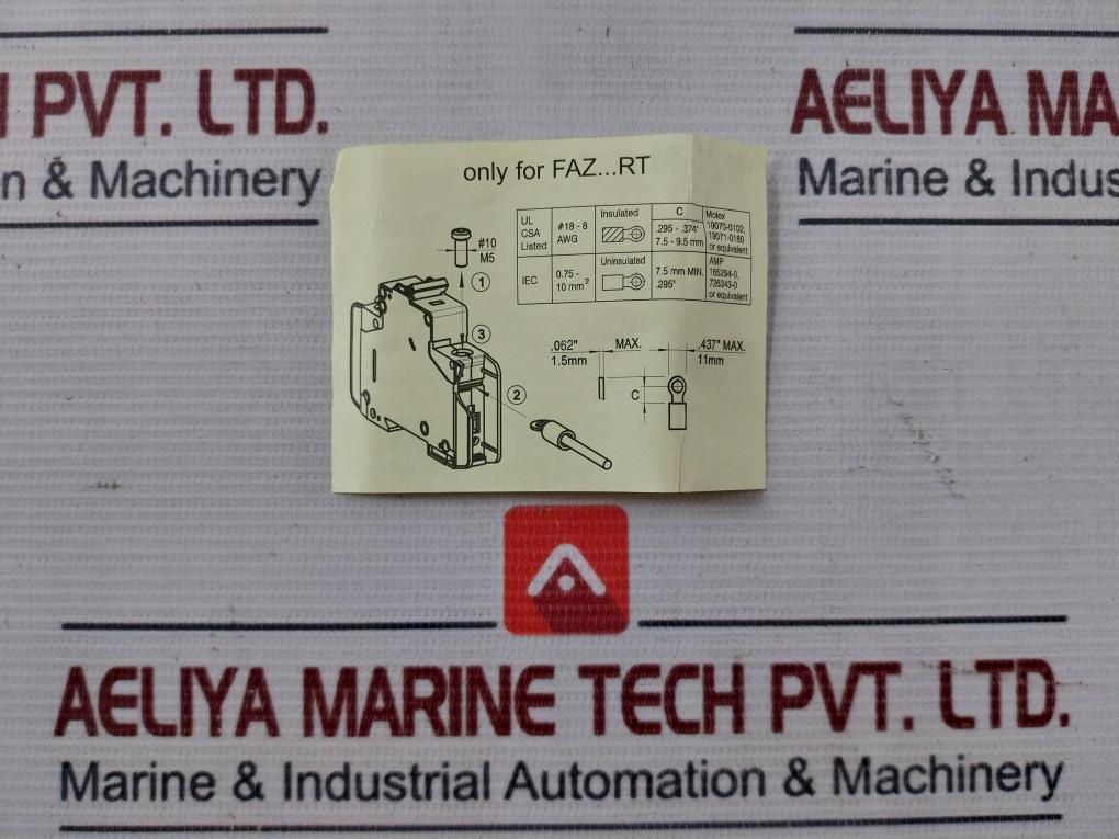 Eaton Faz-c32/3-rt Miniature Circuit Breaker Ul489 3 Pole 440V 50/60Hz 32A 4Kv