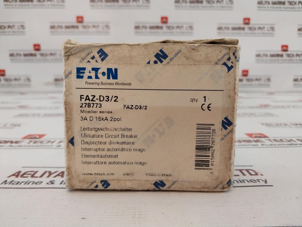 Eaton Faz-d3/2 Mini Circuit Breaker 400V 3A