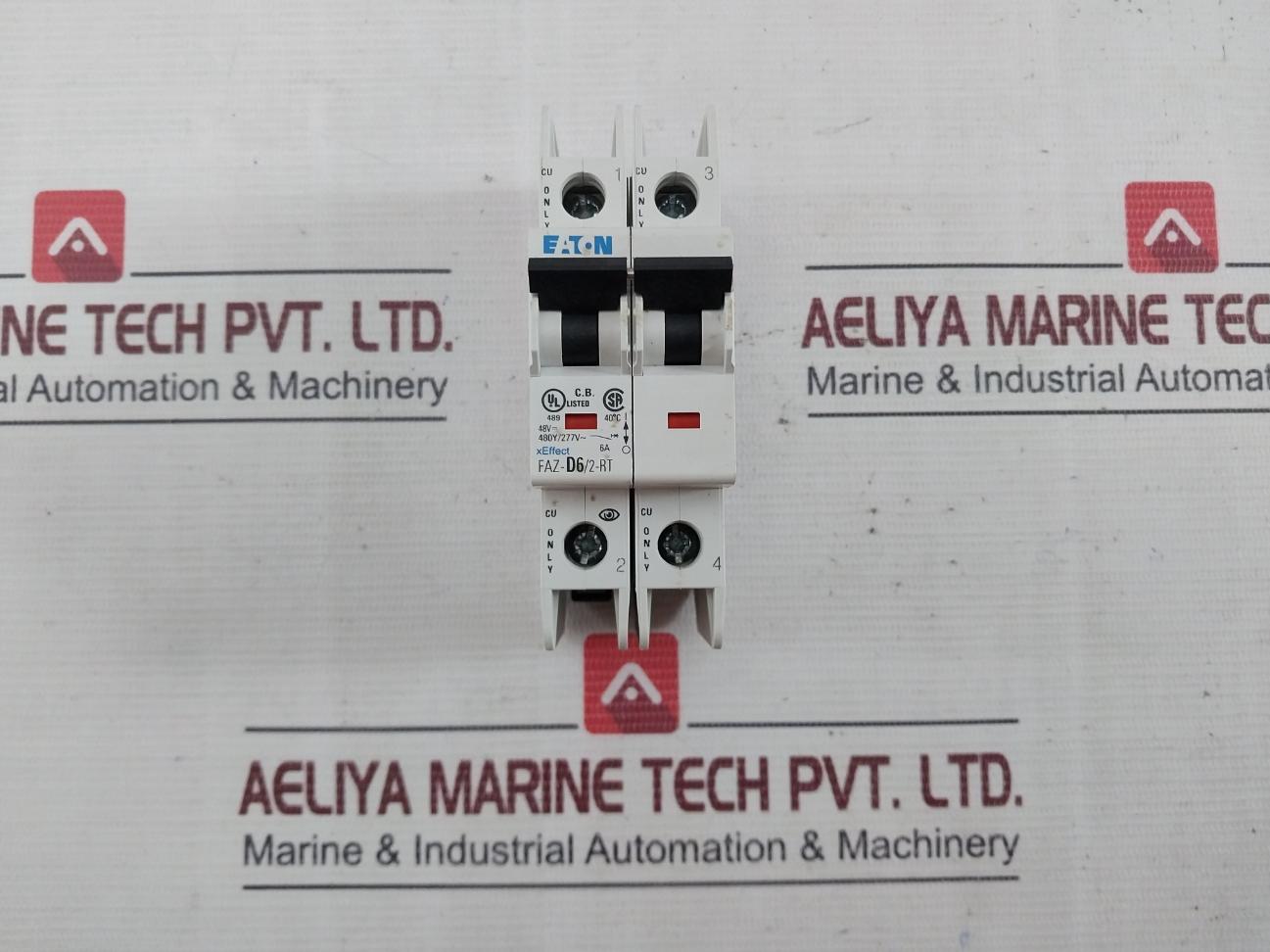 Eaton Faz-d6/2-rt 2 Pole Miniature Circuit Breaker 6A 50/60Hz