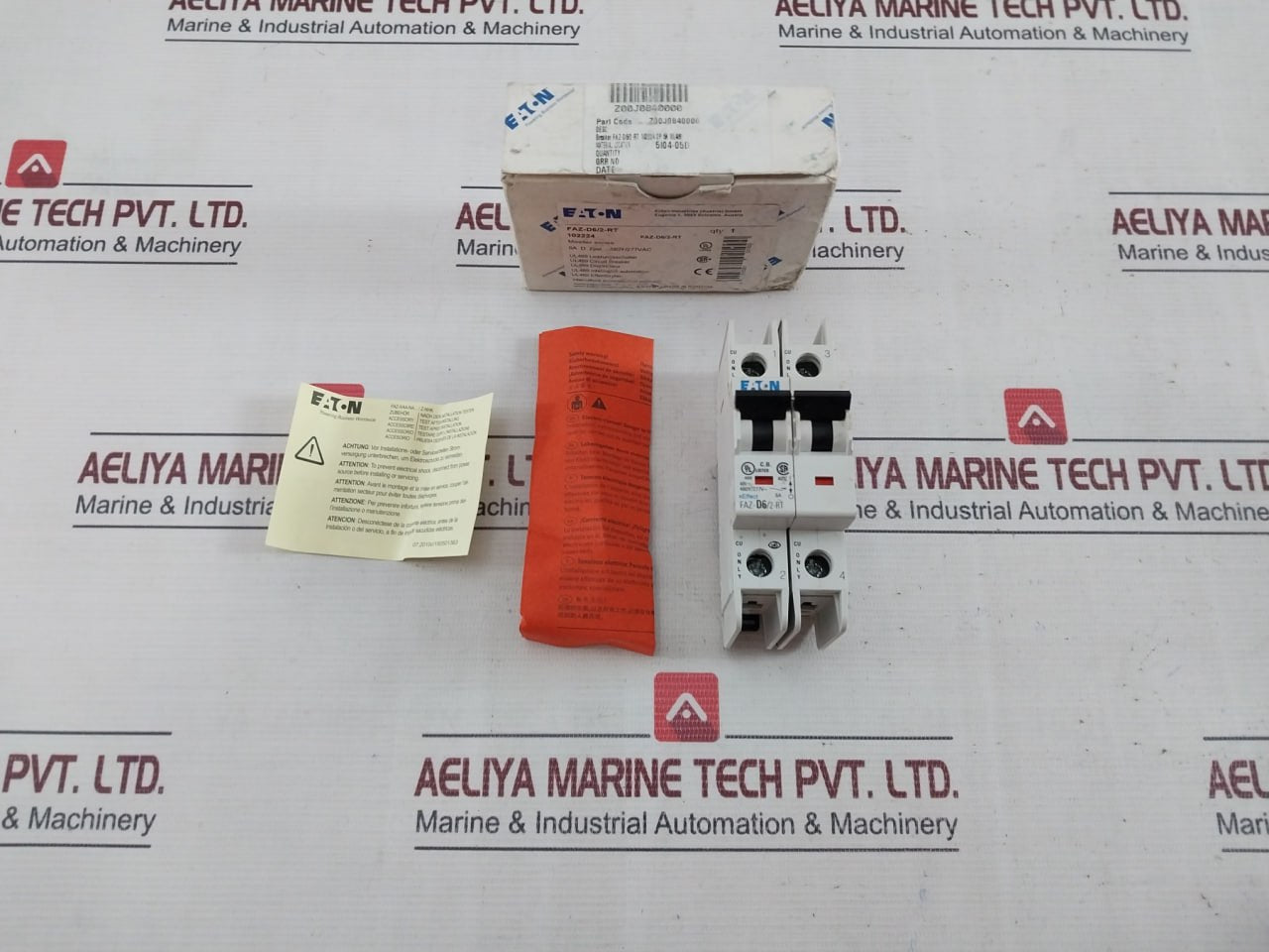 Eaton Faz-d6/2-rt 2 Pole Miniature Circuit Breaker 6A 50/60Hz