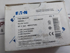 Eaton Faz-d6/2-rt Industrial Miniature Circuit Breaker 480Y/277Vac 4Kv