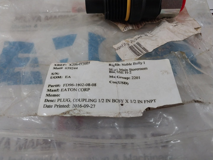 Eaton Fd96-1002-08-08 Plug Disconnect Coupling