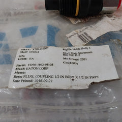 Eaton Fd96-1002-08-08 Plug Disconnect Coupling