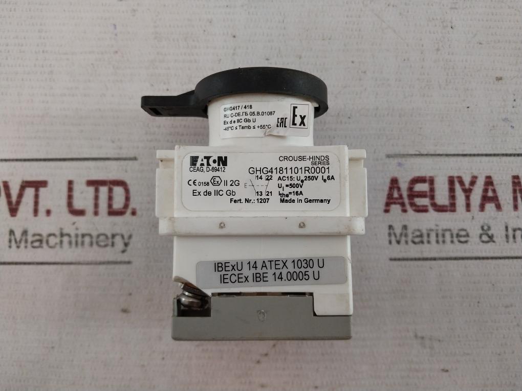Eaton Ghg4181101R0001 Push Button Switch 240V 50/60Hz 16A 1207 Ghg41