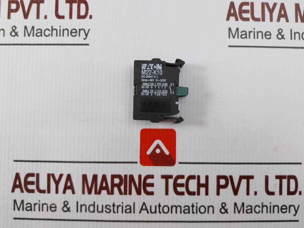 Eaton M22-k10 Contact Block 6kv 500v 5a 600vac