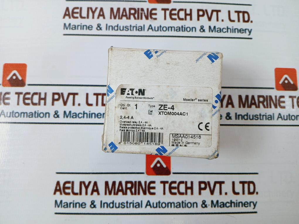 Eaton Moeller Series Ze-4 Thermal Overload Relay 6A 690V