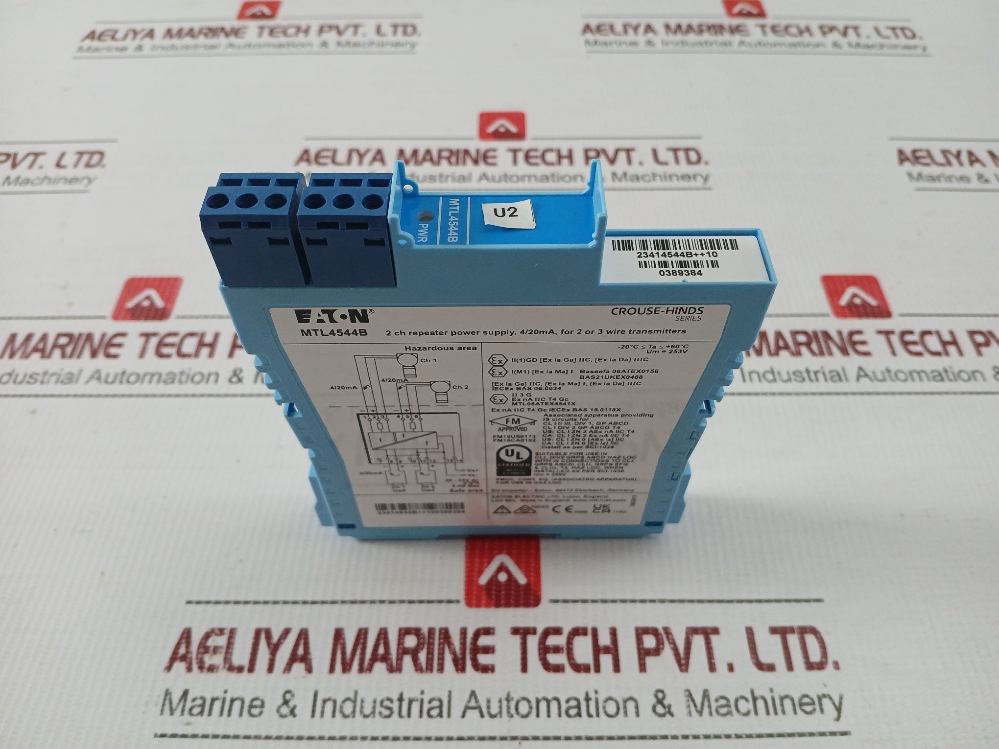 Mtl4544B 2 Ch Repeater Power Supply Module Eaton 4/20Ma 20-35Vdc