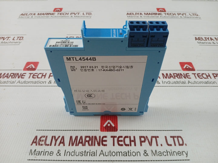 Mtl4544B 2 Ch Repeater Power Supply Module Eaton 4/20Ma 20-35Vdc