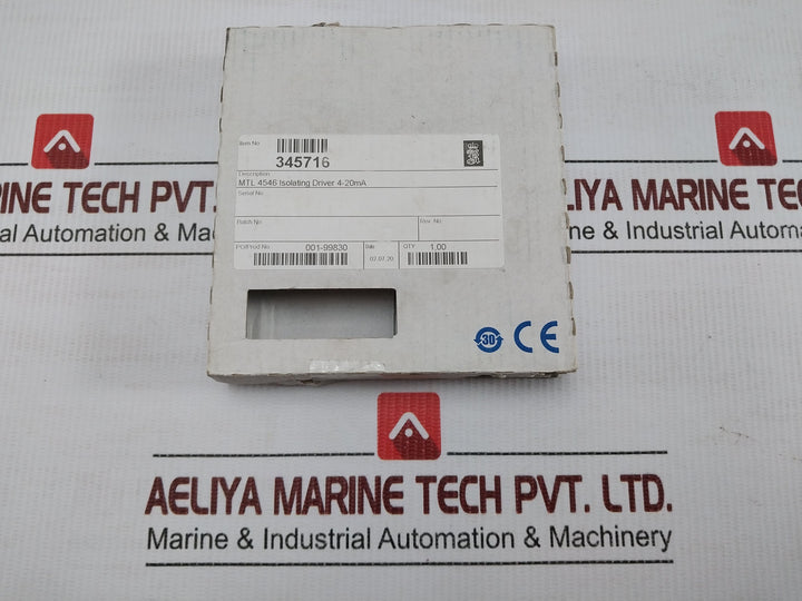 Eaton Isolating Driver For 4–20Ma Hart Valve Positioner Mtl4546