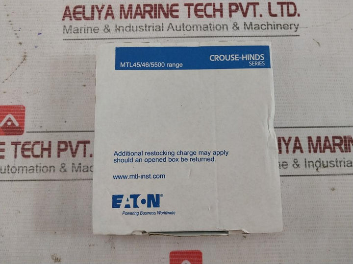 Eaton Mtl5516C 2Ch Switch/Proximity Detector Interface 20-35Vdc 0.9W 253V 250V