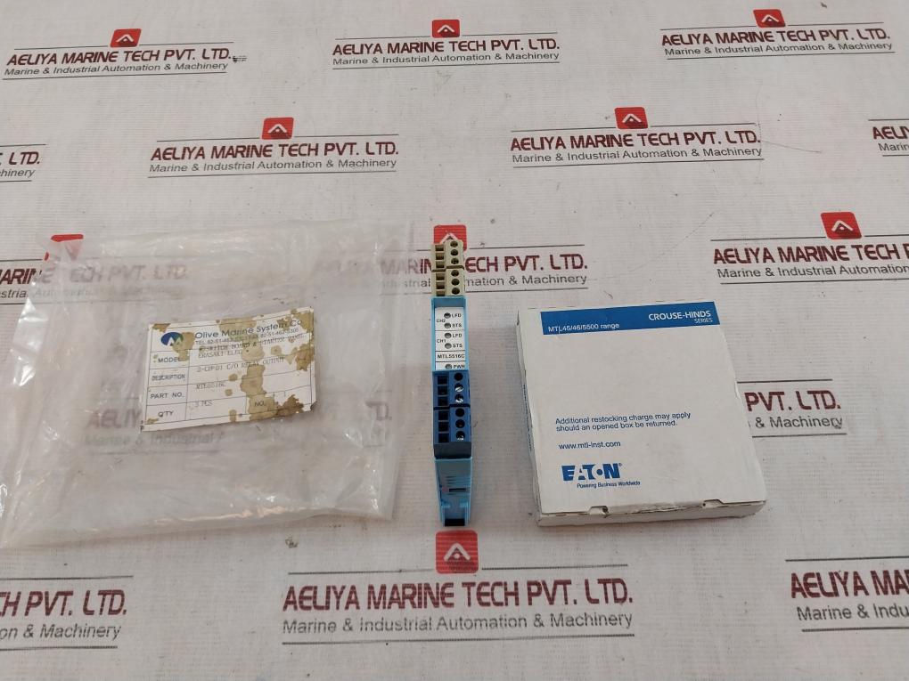 Eaton Mtl5516C 2Ch Switch/Proximity Detector Interface 20-35Vdc 0.9W 253V 250V