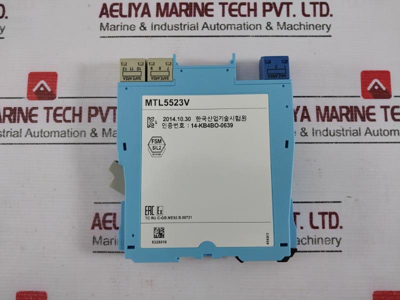 Eaton Mtl5523V Solenoid Alarm Driver With Line Fault Detection Alarm Mtl5500