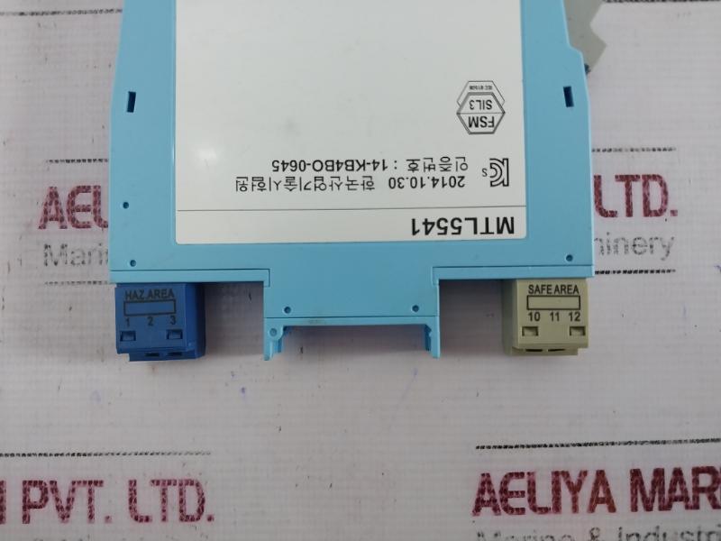 Eaton Mtl5541 Repeater Power Supply 4/20Ma, For 2 Or 3 Wire Transmitter -20°C Ta +60°C