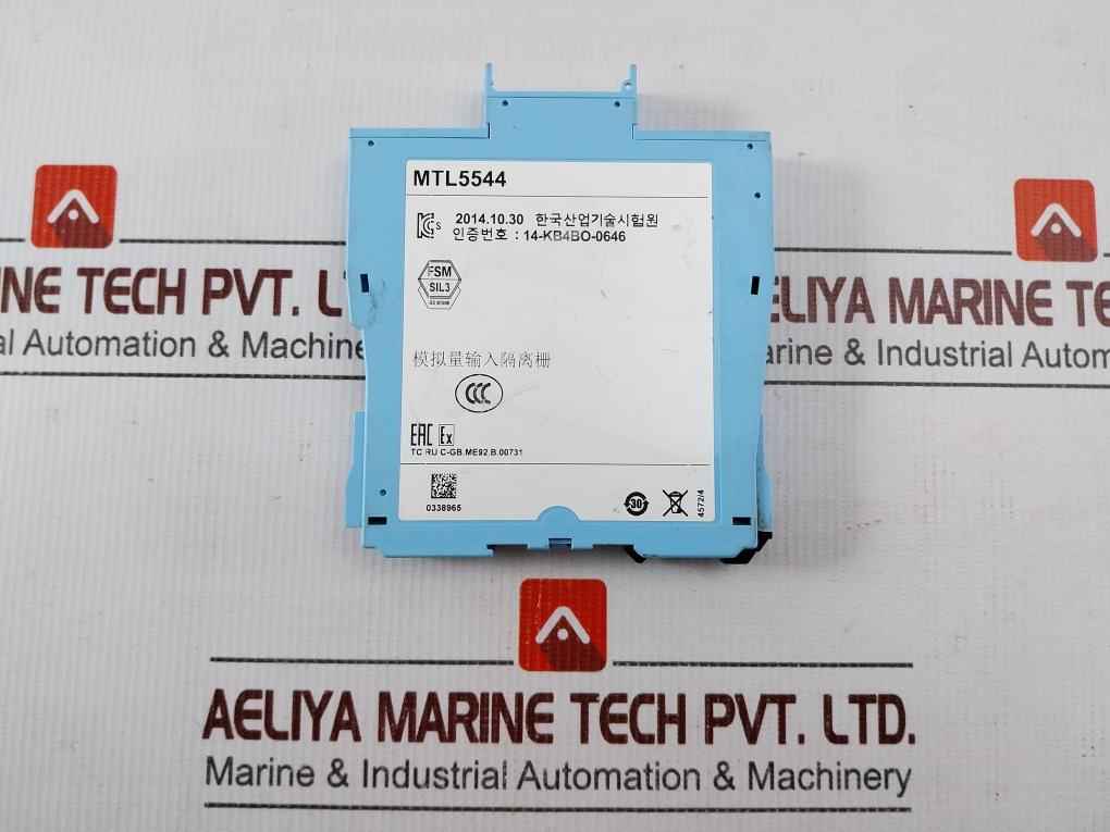 Eaton Mtl5544 2 Ch Repeater Power Supply 4/20ma For 2 Or 3 Wire Transmitter