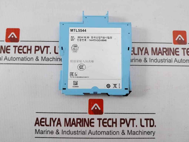 Eaton Mtl5544 2 Ch Repeater Power Supply 4/20ma For 2 Or 3 Wire Transmitter