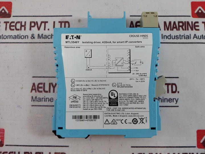Eaton Mtl5546Y Isolating Driver 20-35V Dc
