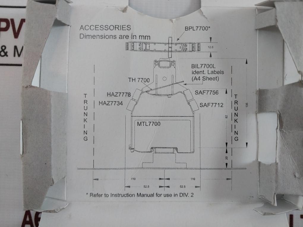 Eaton Mtl7761Ac Crouse-hinds Series Shunt-diode Safety Barrier 100 Ma 250V/120V