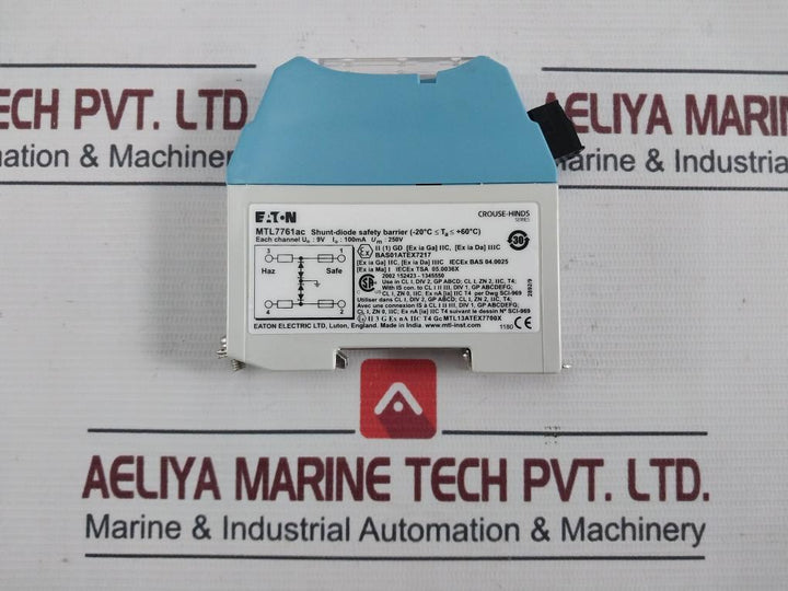 Eaton Mtl7761Ac Shunt-diode Safety Barrier 250V 100Ma 120Vrms