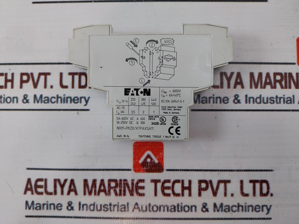 Eaton NHI11-PKZ0/XTPAXSA11 Auxiliary Contact