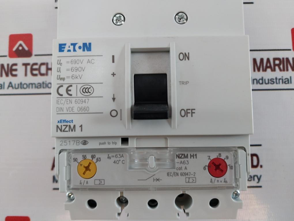 Eaton Nzm H1-a63 Circuit Breaker 690V 63A