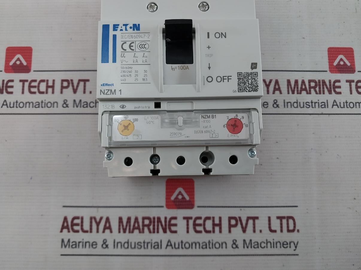 Eaton Nzmb1-a100 Circuit Breaker 50/60Hz