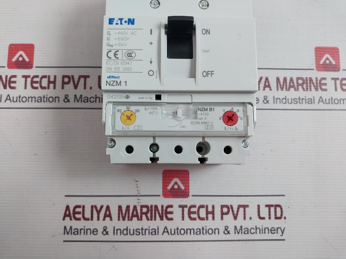 Eaton Nzmb1-a100 Moeller Series Molded Case Circuit Breaker 50/60Hz