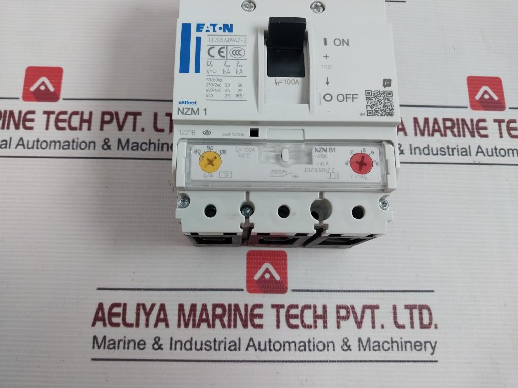 Eaton Nzmb1-a100 Molded Case Circuit Breaker 100A 1221B 40C Z00J0945000