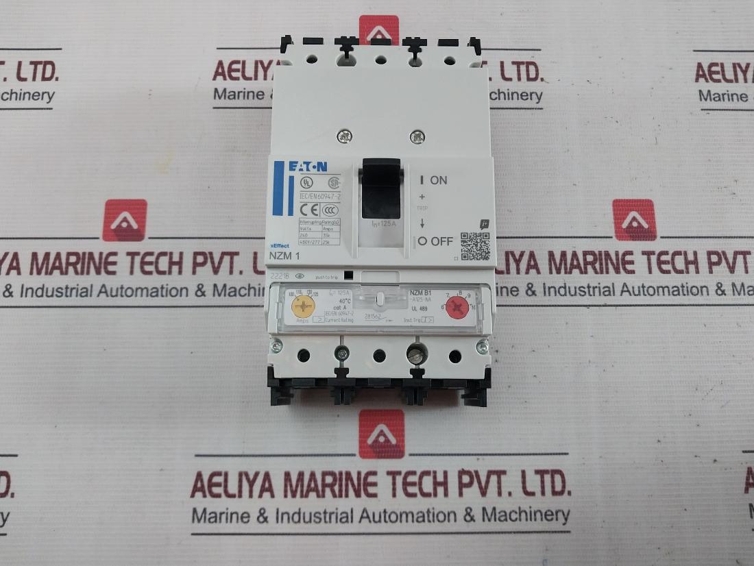 Eaton Nzmb1-a125-na Molded Case Circuit Breaker B600 Q300 300Vac 480Y/277Vac