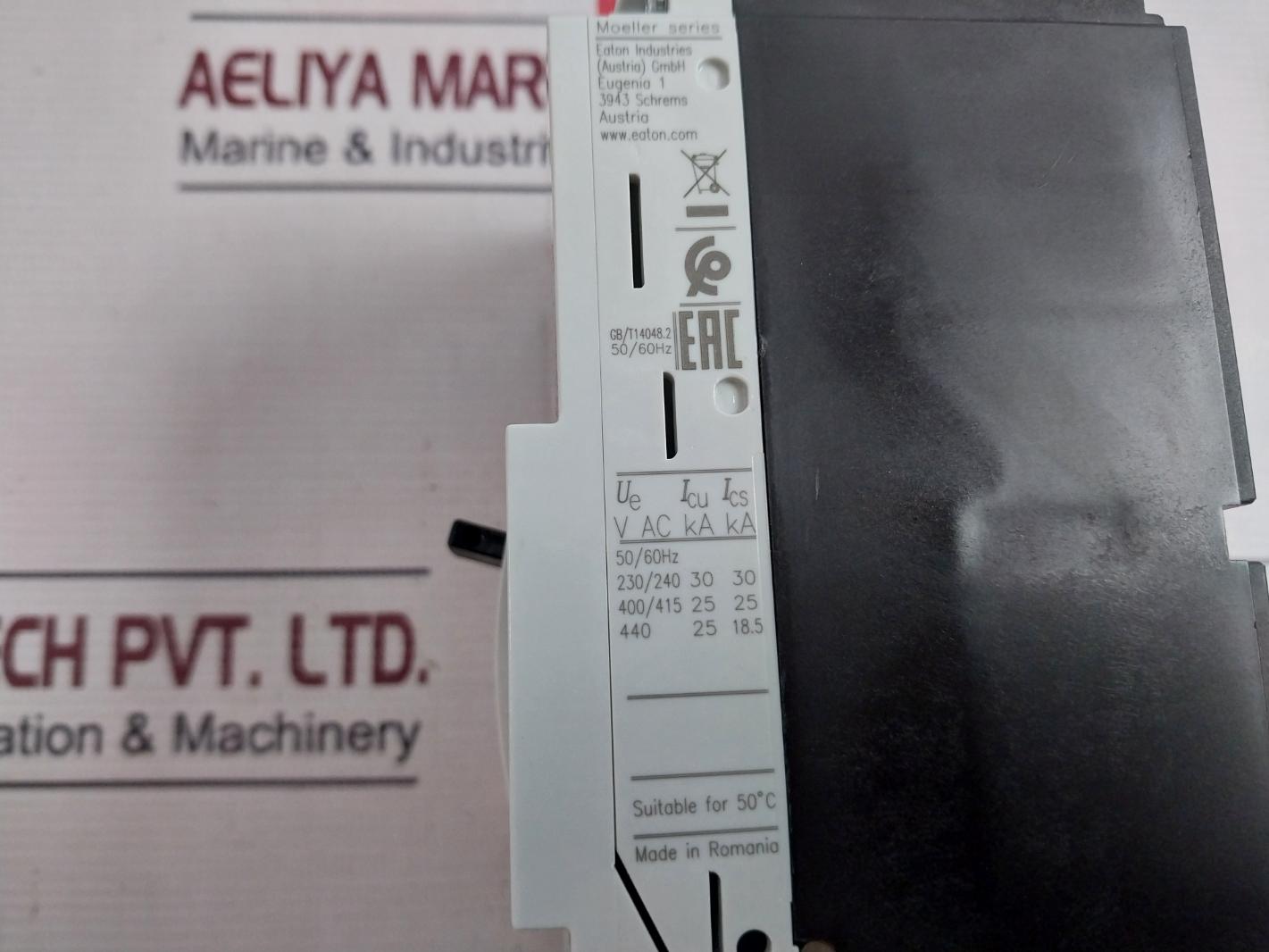 Eaton Nzmb1-a125 Molded Case Circuit Breaker 100-125 Ir/A