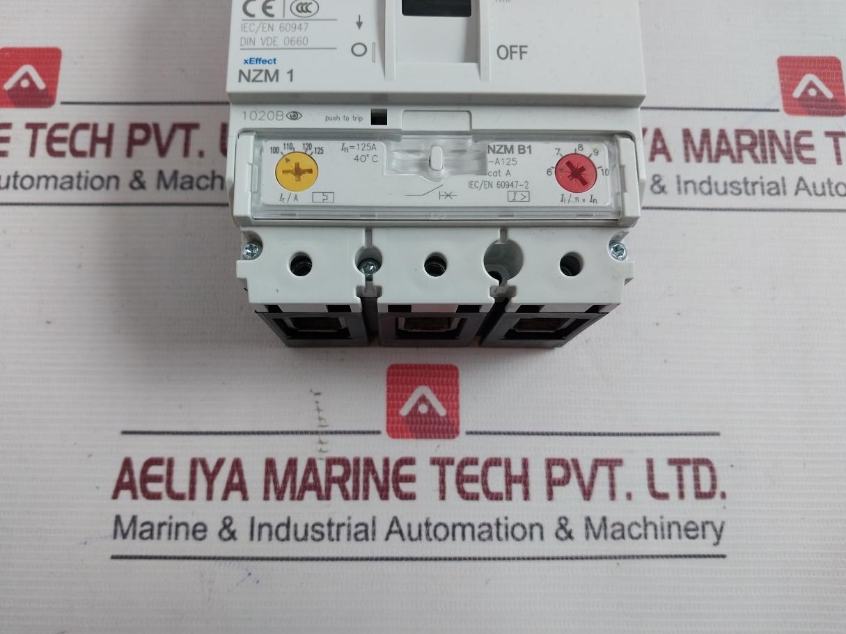 Eaton Nzmb1-a125 Molded Case Circuit Breaker 100-125 Ir/A