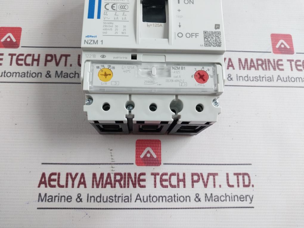 Eaton Nzmb1-a125 Molded Case Circuit Breaker 50/60Hz 50°C 1221B Il01203004Z
