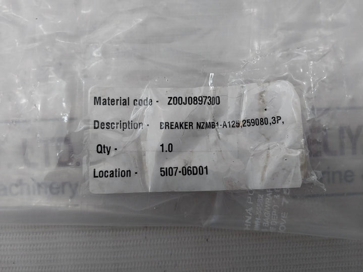 Eaton Nzmb1-a125 Molded Case Circuit Breaker Iec/En60947-2 125A 50C