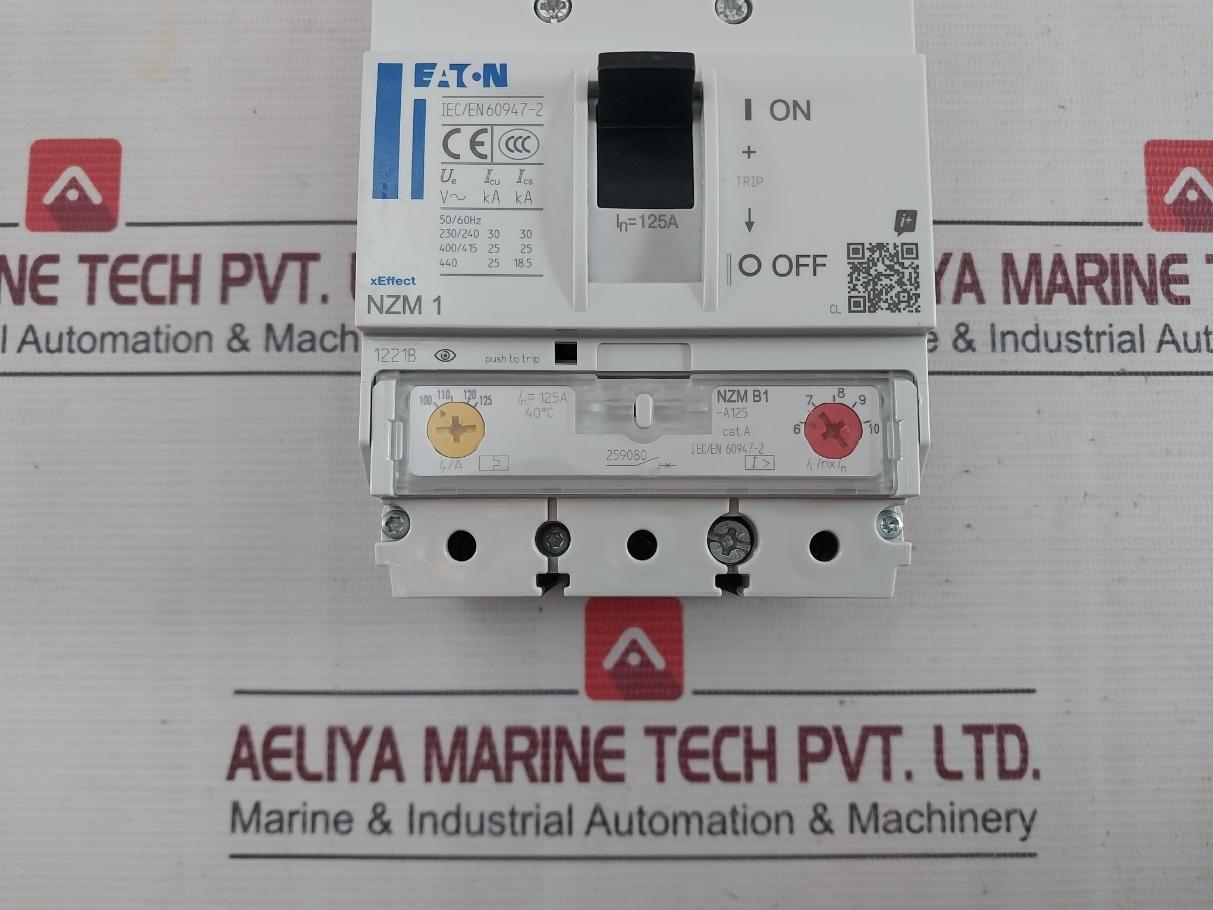 Eaton Nzmb1-a125 Molded Case Circuit Breaker Iec/En60947-2 125A 50C