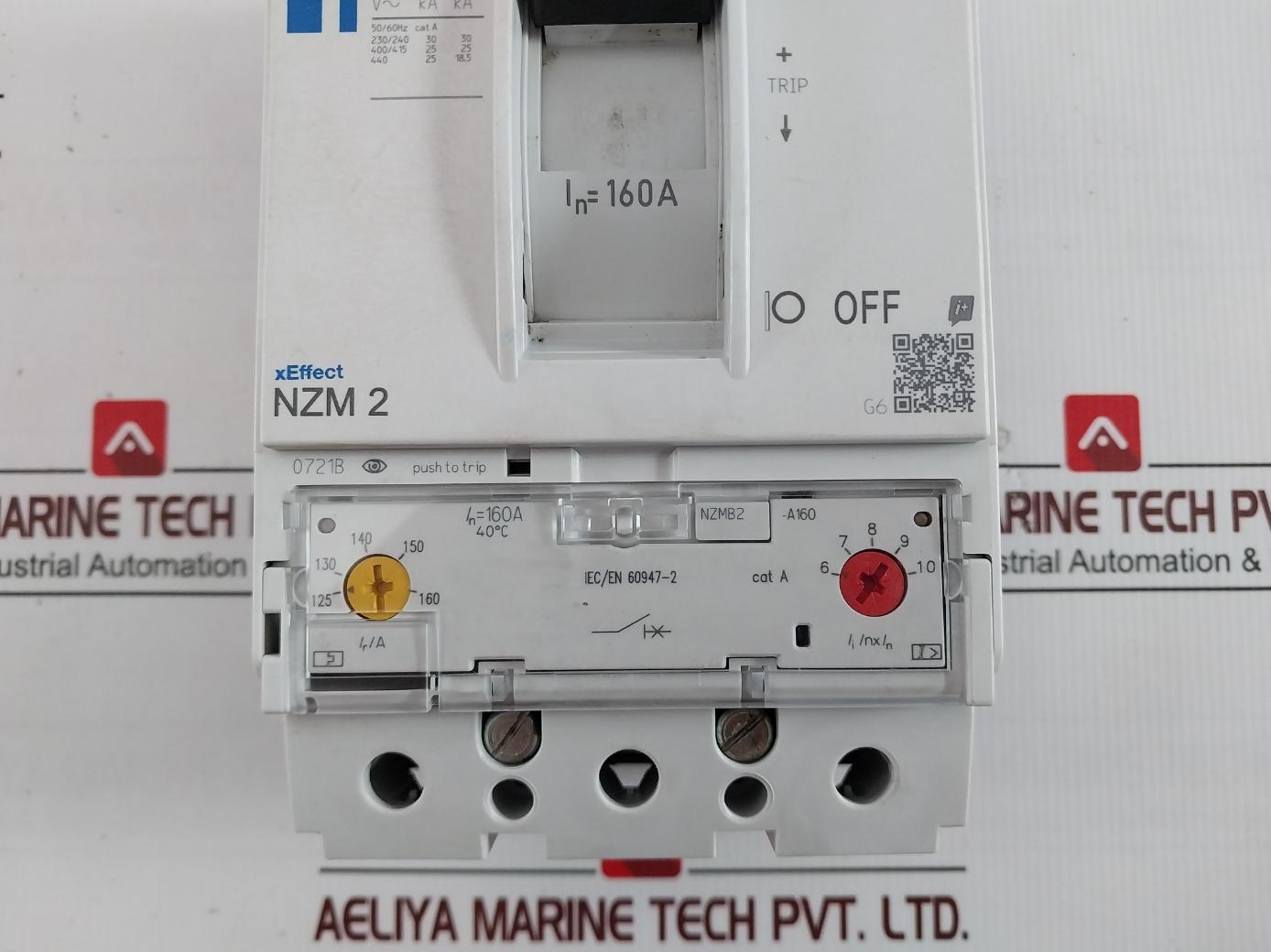 Eaton Nzmb2-a160 Complete Molded Case Circuit Breaker 50/60Hz 125-160A Ir/A