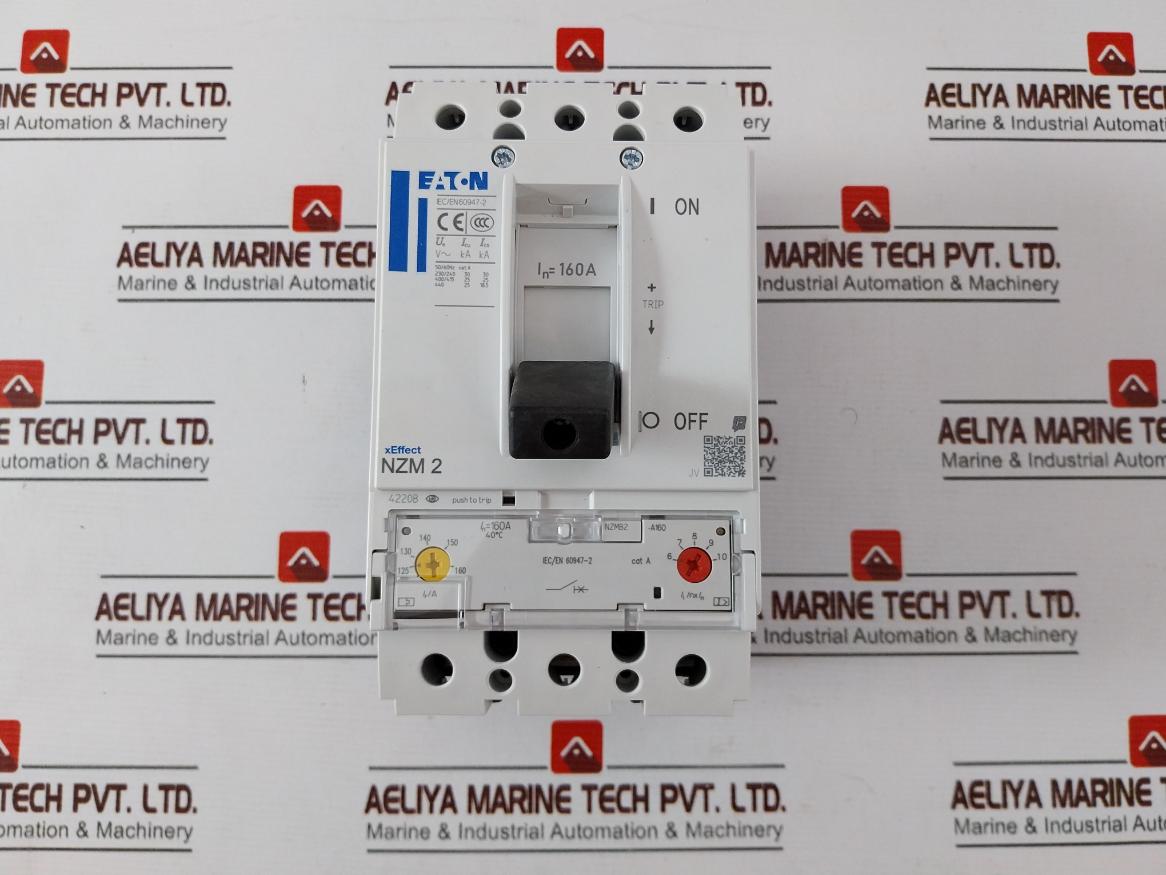 Eaton Nzmb2-a160 Moeller Series 3P Circuit Breaker 160A 440V 690V Iec/En 60947-2