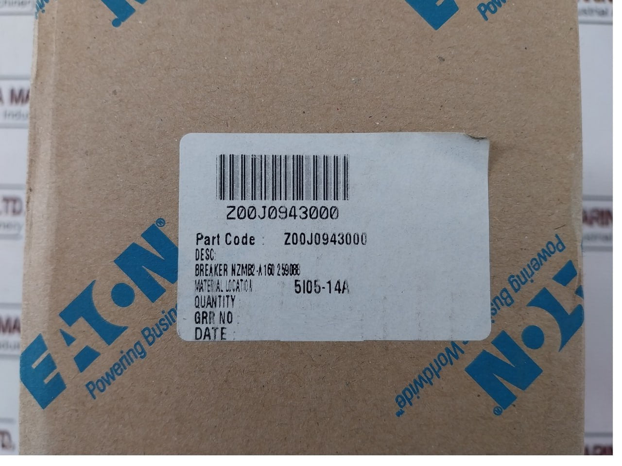 Eaton Nzmb2-a160 Moeller Series 3P Circuit Breaker 160A 440V 690V Iec/En 60947-2